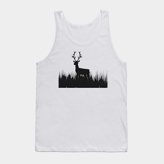 grass deer in the night Tank Top by asepsarifudin09